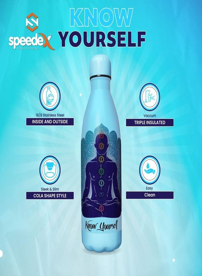 Speedex Thermos Bottle - 500 ML Vacuum Insulated Stainless Steel for Kids, Men, Women - Thermosteel Bottle Ideal for School, Office, Travel Flask for Hot & Cold Beverages - Printed - Image 2